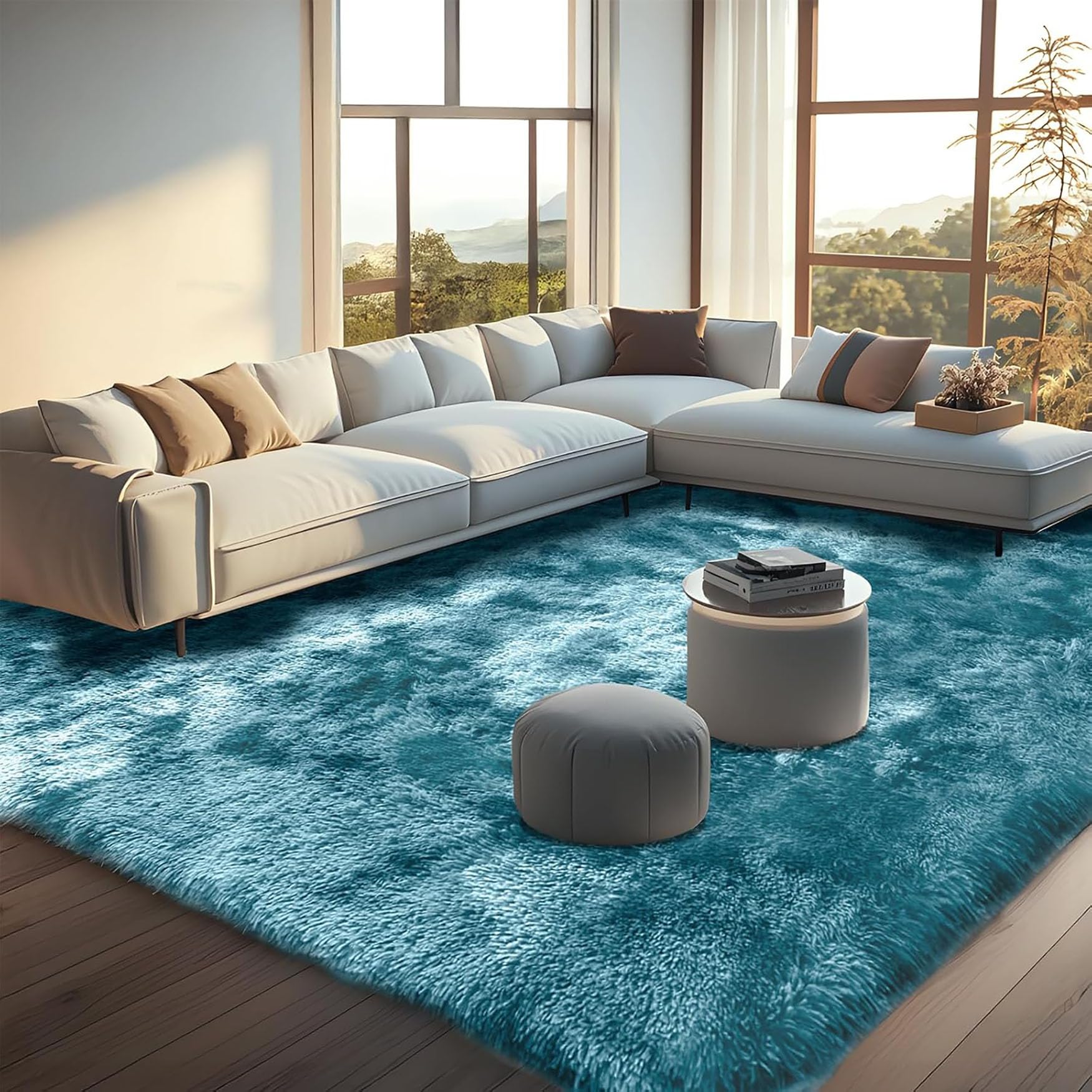 Amazon.co.jp: カーペット ラグ ラグマット 120 x 280 cm 吸湿発熱蓄熱